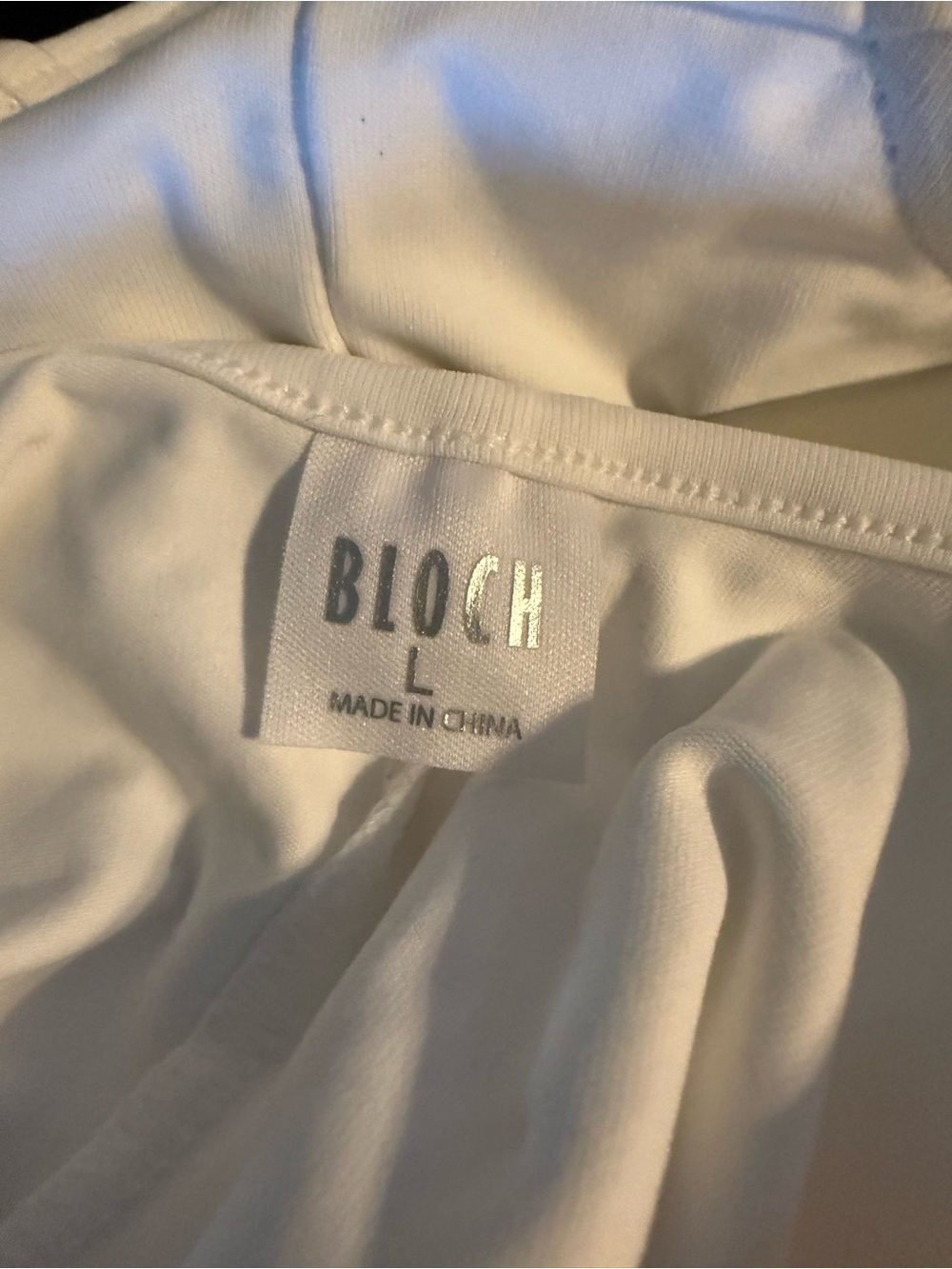 NWT Bloch White Camisole Leotard Women’s Large Dance Ballet L5607 - Picture 3 of 5